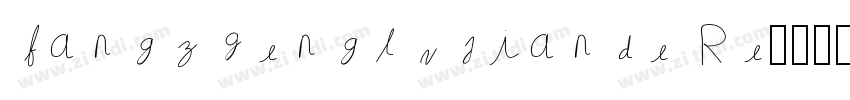 fangzhenglvjiande Re字体转换